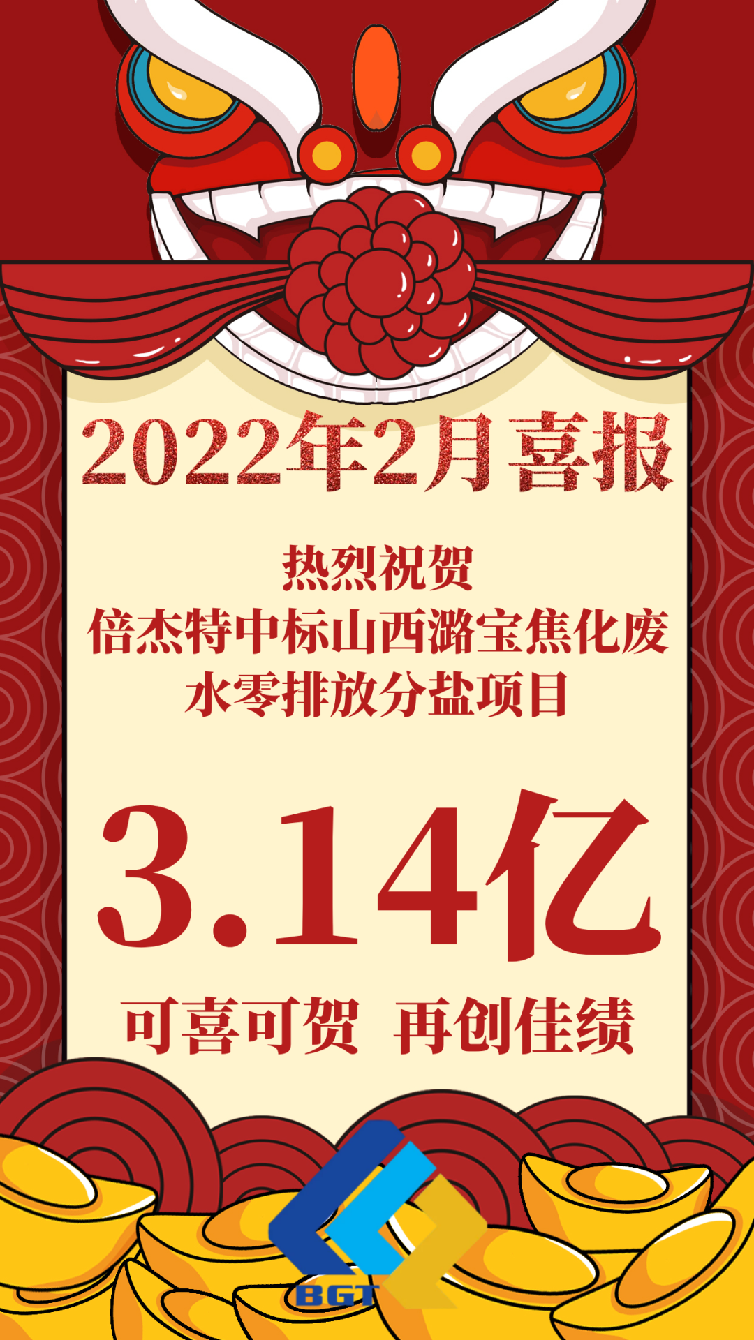 热烈祝贺亚美AM8中标山西潞宝焦化废水零排放分盐项目，约3.14亿